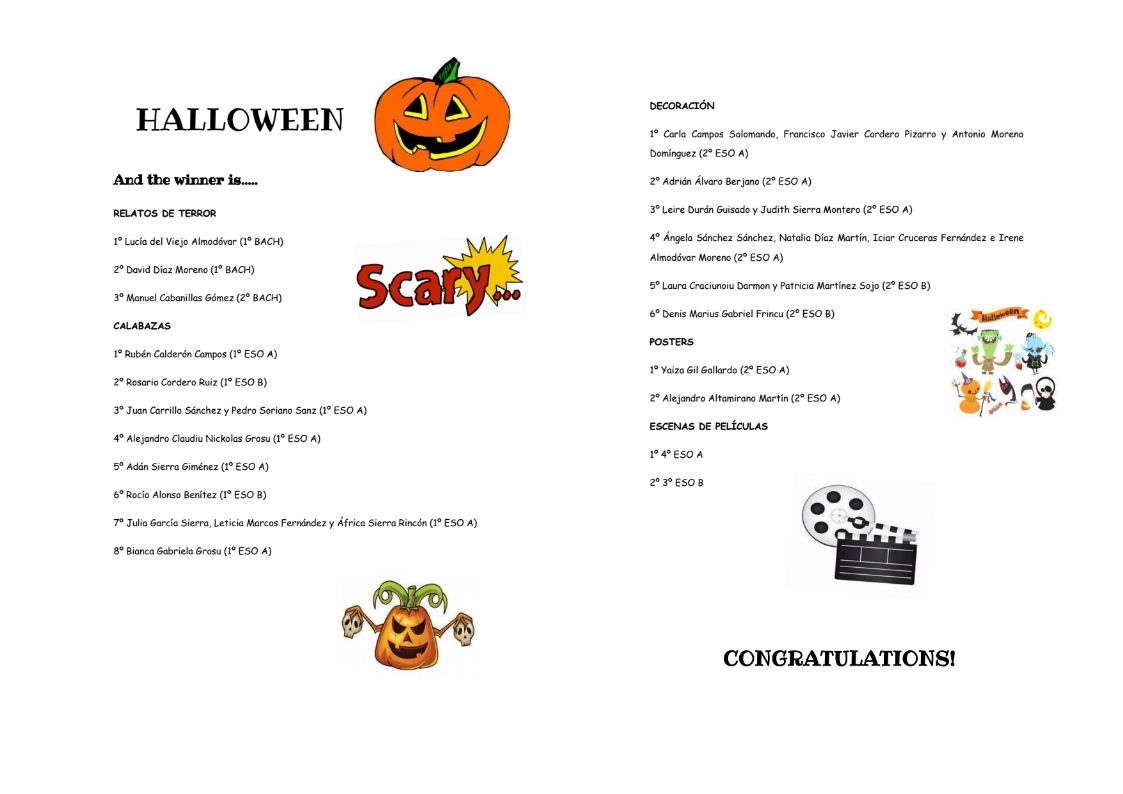 premios halloween 21