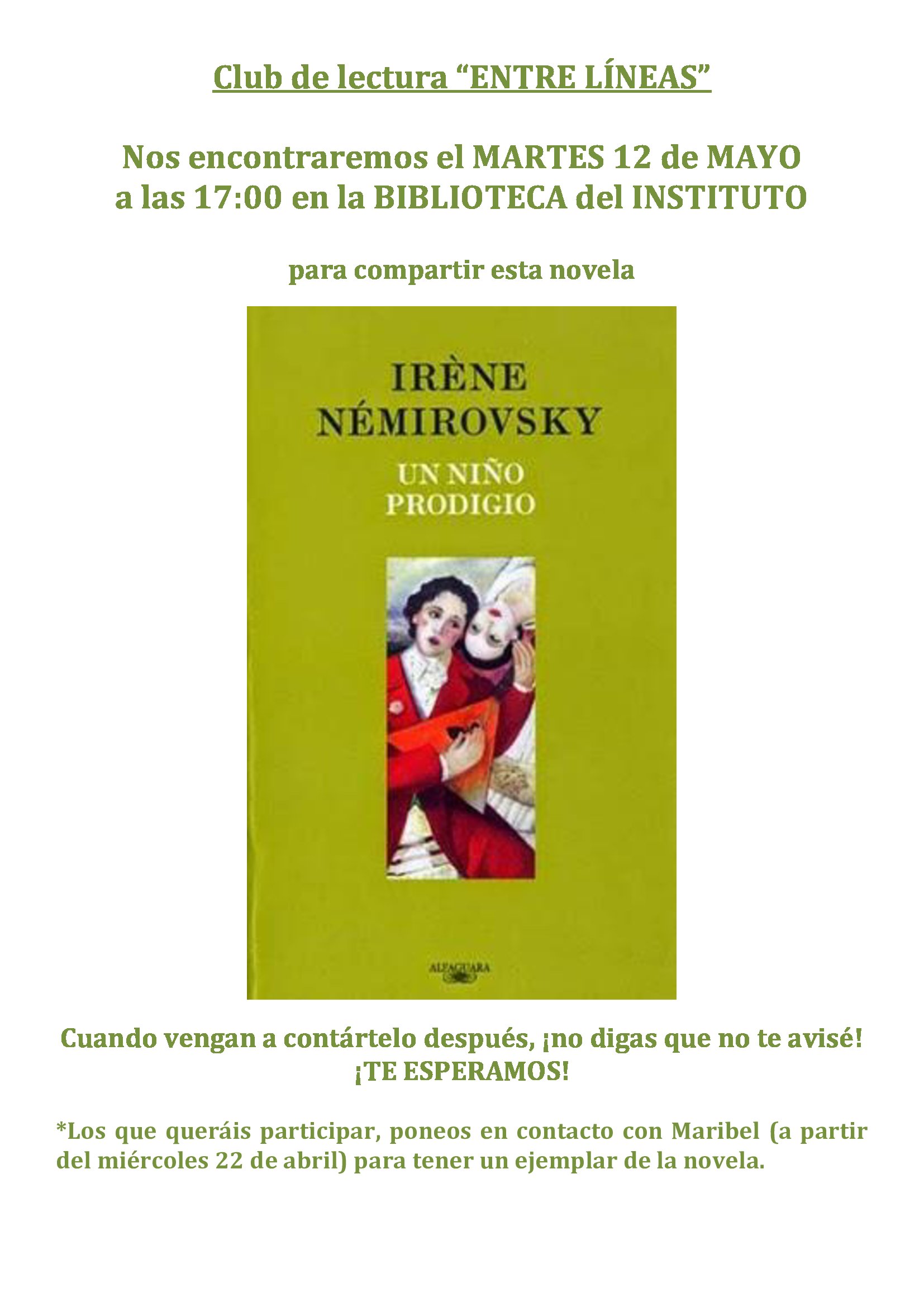 cartel ni o prodigio